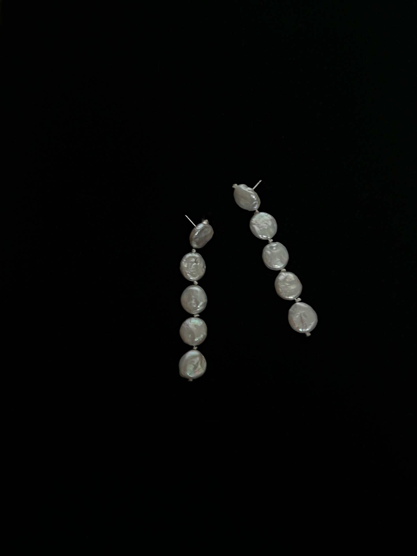 June Five Pearl Earrings