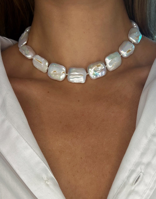 Gemma Baroque Pearl Necklace