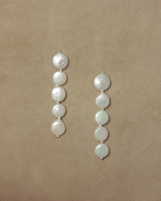 June Five Pearl Earrings