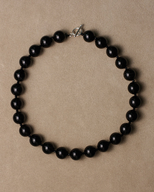 Chunky Onyx Beaded Necklace