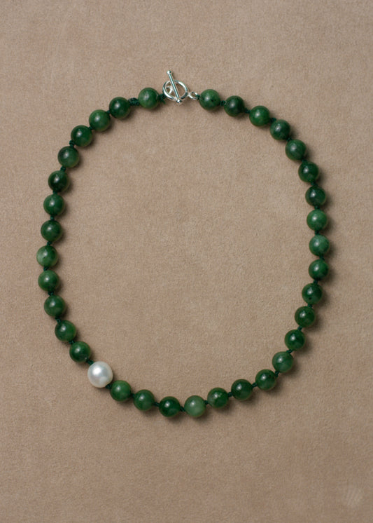 Jade Pearl Beaded Necklace