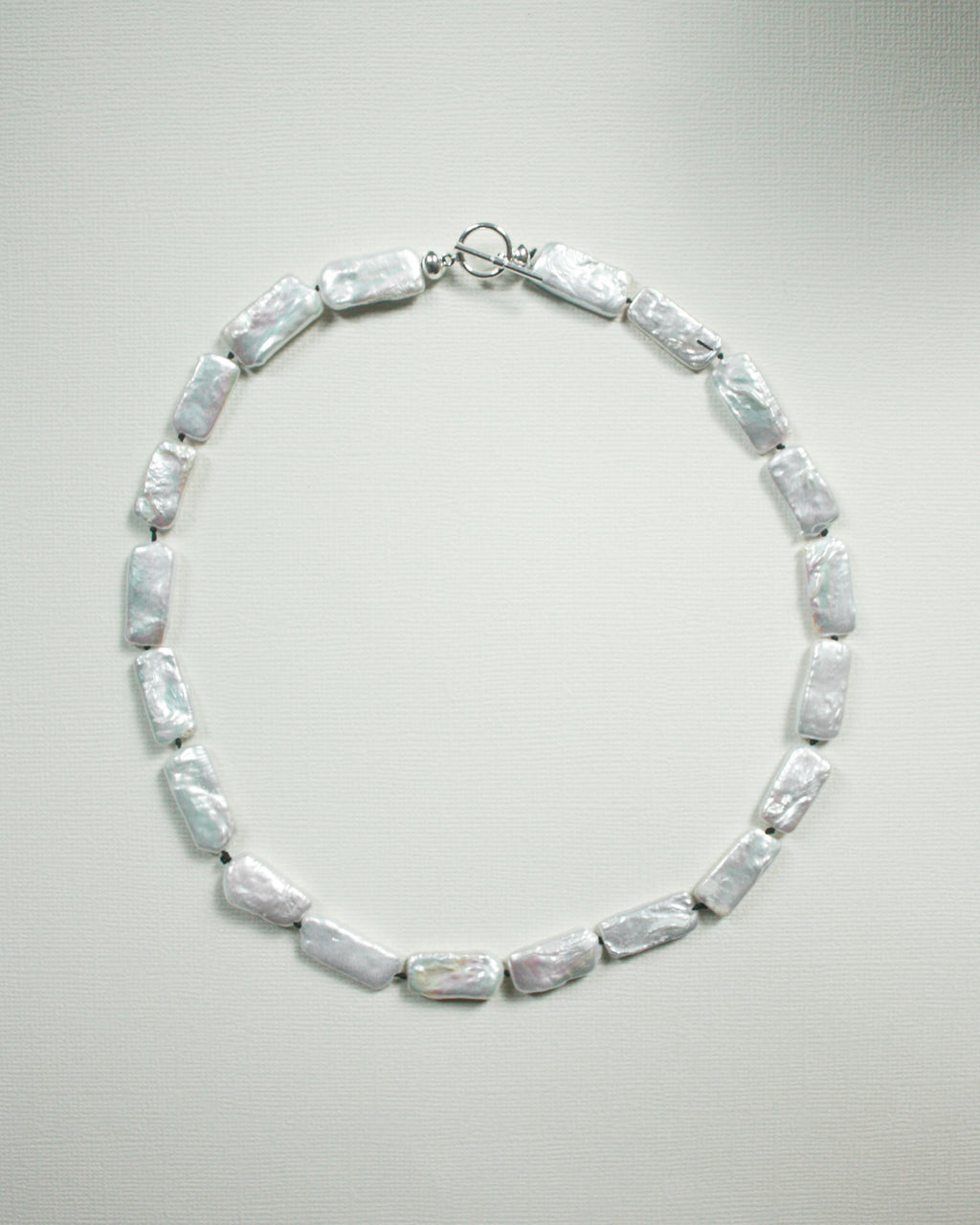 Olla Rectangle Pearl Necklace