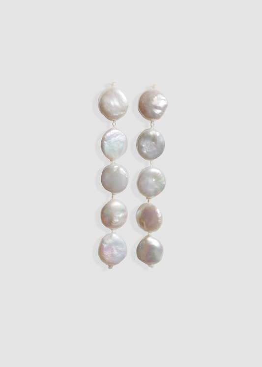 June Five Pearl Earrings