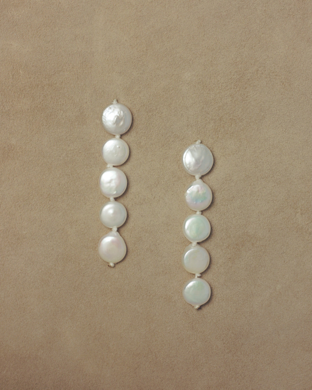 June Five Pearl Earrings