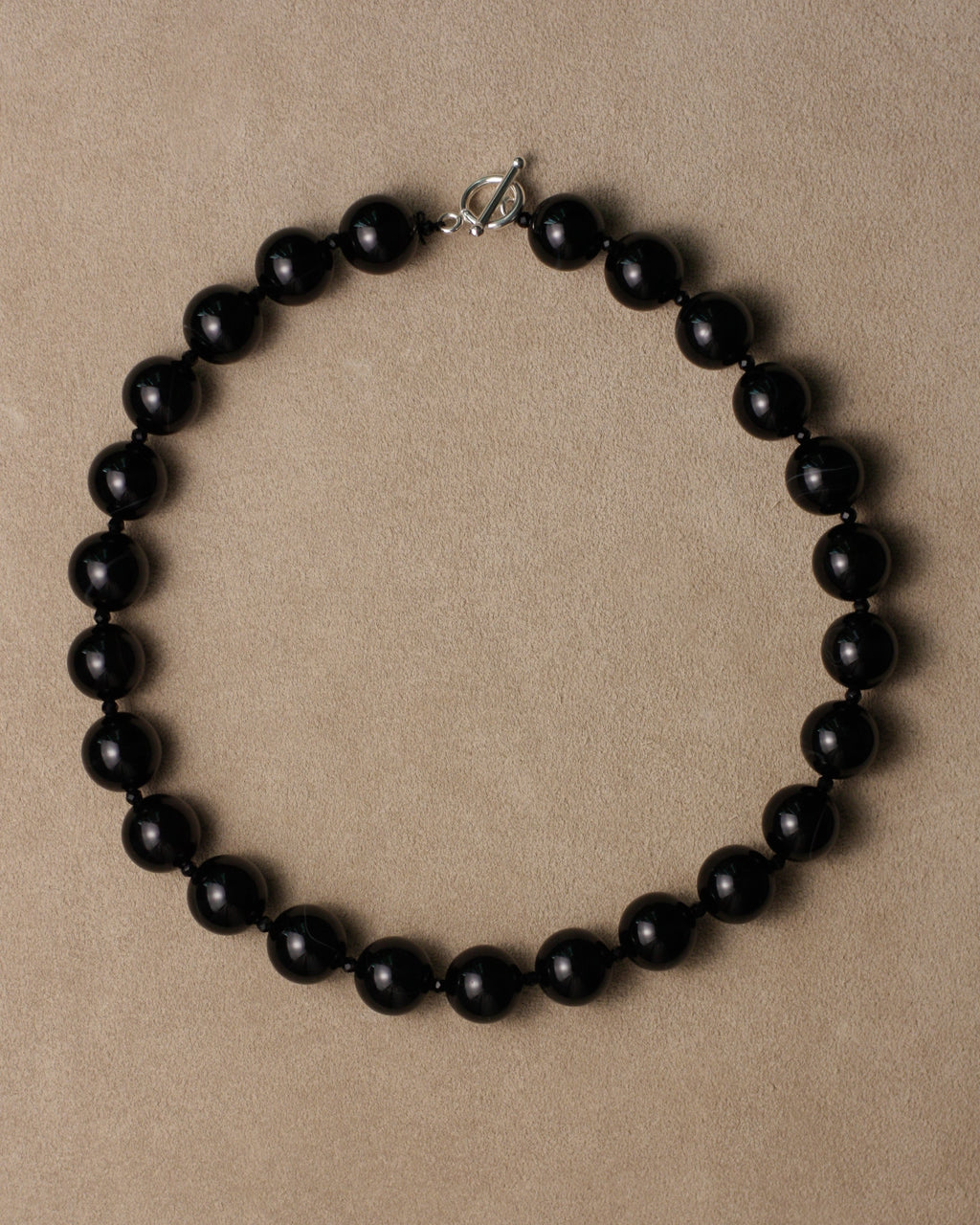 Chunky Onyx Beaded Necklace
