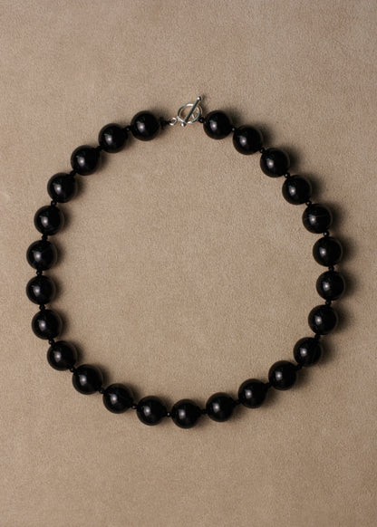 Chunky Onyx Beaded Necklace